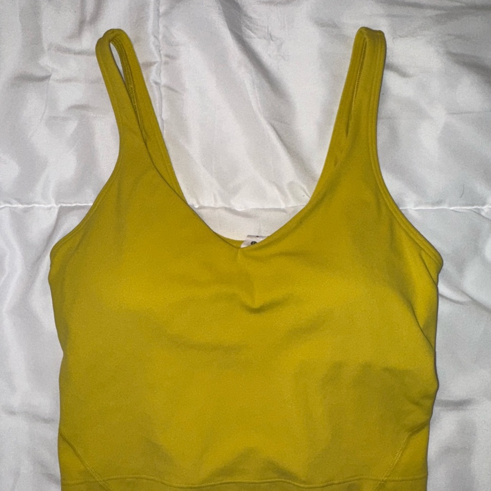 Yellow Lulu align tank